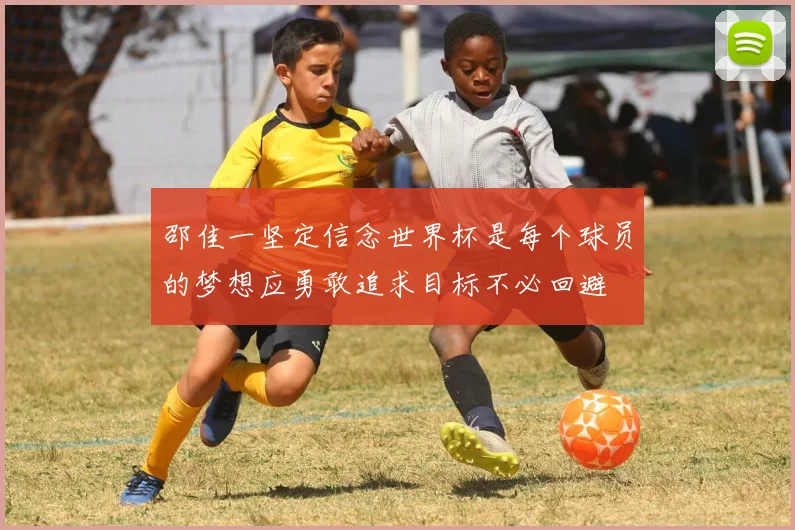 邵佳一坚定信念世界杯是每个球员的梦想应勇敢追求目标不必回避